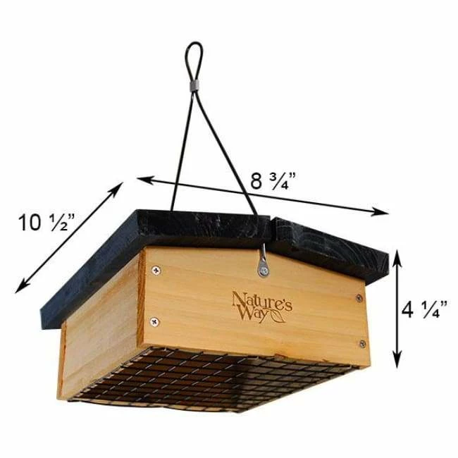 Cedar Upside-Down Large Seed Cake Feeder 4 Cedar Upside-Down Large Seed Cake Feeder - Image 2