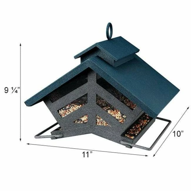 Chalet Deluxe Double Sided Bird Feeder 4 Chalet Deluxe Double Sided Bird Feeder - Image 2