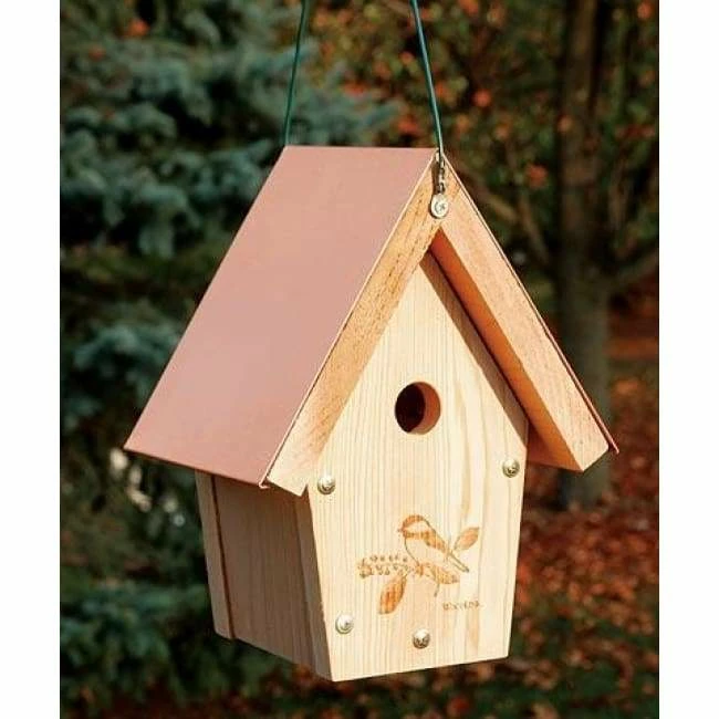 Chickadee & Wren House With CopperTop 3 Chickadee & Wren House With CopperTop