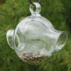 Clear Seed Drop Two Station Bird Feeder