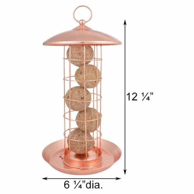 ESSCHERT DESIGN Copper Colored Suet Ball Feeder 4 ESSCHERT DESIGN Copper Colored Suet Ball Feeder - Image 2