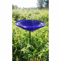 Crackle Glass Bird Bath Bowl With Cradle And Stake, Cobalt 9 Crackle Glass Bird Bath Bowl With Cradle And Stake, Cobalt -US Poultry Supplies Sales Store crackle glass bird bath bowl cradle stake cobalt 50 01 75 00 baths achla birdhousesandbaths 256