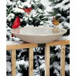 Deck Mounted Heated Bird Bath