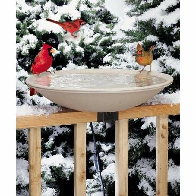 Deck Mounted Heated Bird Bath 3 Deck Mounted Heated Bird Bath