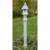 Decorative Mounting Post, White - 5' 2 Decorative Mounting Post, White - 5' -US Poultry Supplies Sales Store decorative 5 white mounting post 75 01 100 00 bird feeders england arbors birdhousesandbaths 135