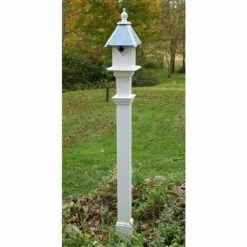 Decorative Mounting Post, White - 5'