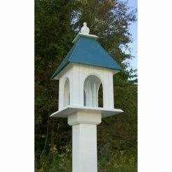Dogwood Bird Feeder With Verdigris Roof