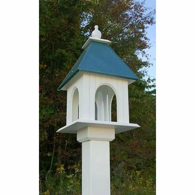 Dogwood Bird Feeder With Verdigris Roof 3 Dogwood Bird Feeder With Verdigris Roof