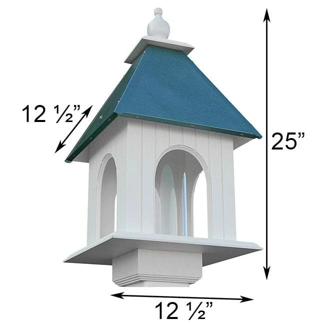 Dogwood Bird Feeder With Verdigris Roof 4 Dogwood Bird Feeder With Verdigris Roof - Image 2