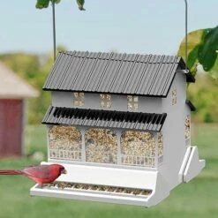 Farmhouse Style Absolute Squirrel Resistant Bird Feeder 7 Farmhouse Style Absolute Squirrel Resistant Bird Feeder -US Poultry Supplies Sales Store farmhouse style absolute squirrel resistant bird feeder 50 01 75 00 feeders heritage farms birdhousesandbaths 854