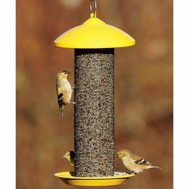 Finch Screen Mesh Yellow Bird Feeder 3 Finch Screen Mesh Yellow Bird Feeder