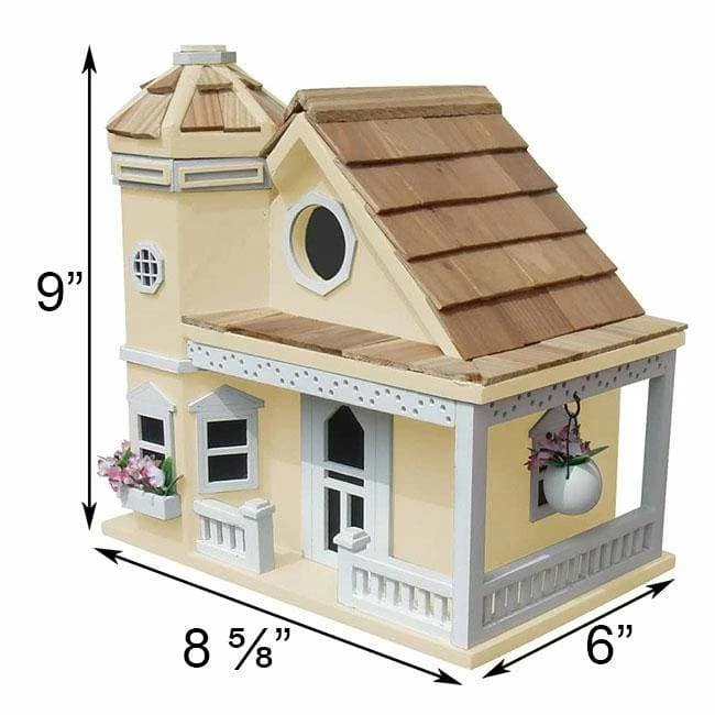 Flower Pot Cottage Bird House, Yellow 4 Flower Pot Cottage Bird House, Yellow - Image 2