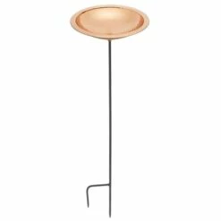 Hammered Copper Colored Metal Bird Bath And Stake 8 Hammered Copper Colored Metal Bird Bath And Stake -US Poultry Supplies Sales Store hammered copper colored metal bird bath stake 50 01 75 00 baths achla birdhousesandbaths 583