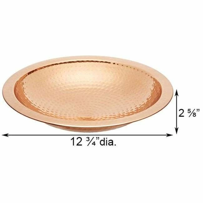 Hammered Copper Colored Metal Bird Bath And Stake 4 Hammered Copper Colored Metal Bird Bath And Stake - Image 2