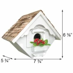 Little Hanging Wren House, White 5 Little Hanging Wren House, White -US Poultry Supplies Sales Store hanging white wren house 25 01 50 00 bird home bazaar birdhousesandbaths 597