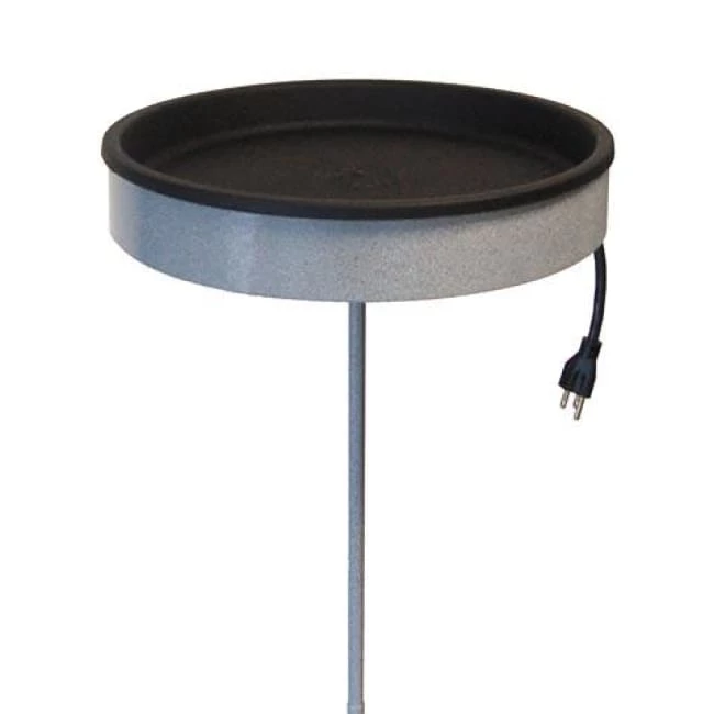 Heated Bird Bath With Pole 3 Heated Bird Bath With Pole
