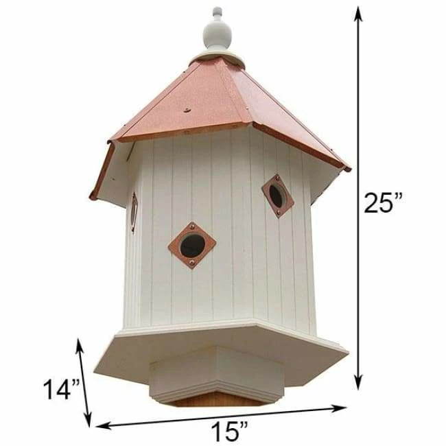 Magnolia Bird House With Hammered Copper Colored Metal Roof 4 Magnolia Bird House With Hammered Copper Colored Metal Roof - Image 2
