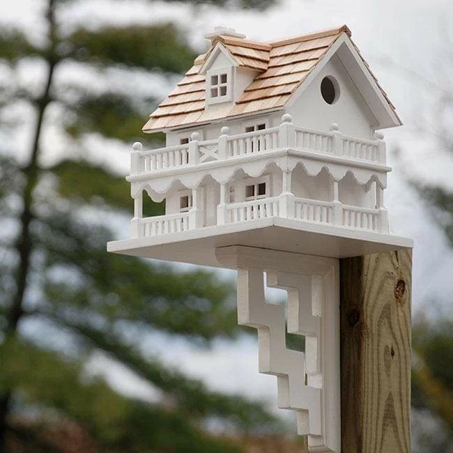 Novelty Cottage Bird House With Bracket 5 Novelty Cottage Bird House With Bracket - Image 3