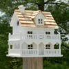 Novelty Cottage Bird House, White 1 Novelty Cottage Bird House, White -US Poultry Supplies Sales Store novelty cottage white bird house 50 01 75 00 home bazaar birdhousesandbaths 287