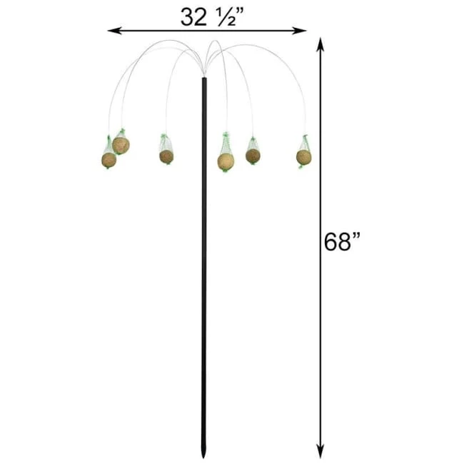 ESSCHERT DESIGN Palm Tree Suet Ball Hanger 4 ESSCHERT DESIGN Palm Tree Suet Ball Hanger - Image 2