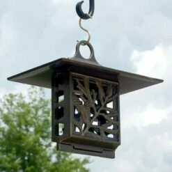 Pinecone French Bronze Colored Suet Feeder
