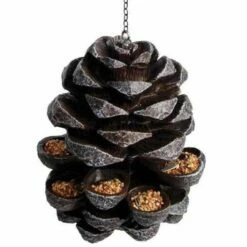 ESSCHERT DESIGN Pinecone Hanging Bird Feeder