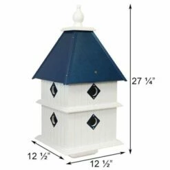 Plantation Bird House With Cobalt Blue Roof 7 Plantation Bird House With Cobalt Blue Roof -US Poultry Supplies Sales Store plantation bird house cobalt blue roof 200 01 250 00 wing prayer birdhousesandbaths 485
