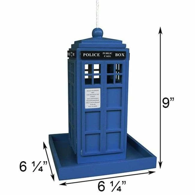 Police Call Box Bird Feeder 4 Police Call Box Bird Feeder - Image 2