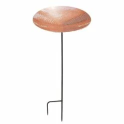 Polished Copper Colored Metal Bird Bath And Stake 7 Polished Copper Colored Metal Bird Bath And Stake -US Poultry Supplies Sales Store polished copper metal bird bath stake 50 01 75 00 baths achla birdhousesandbaths 167