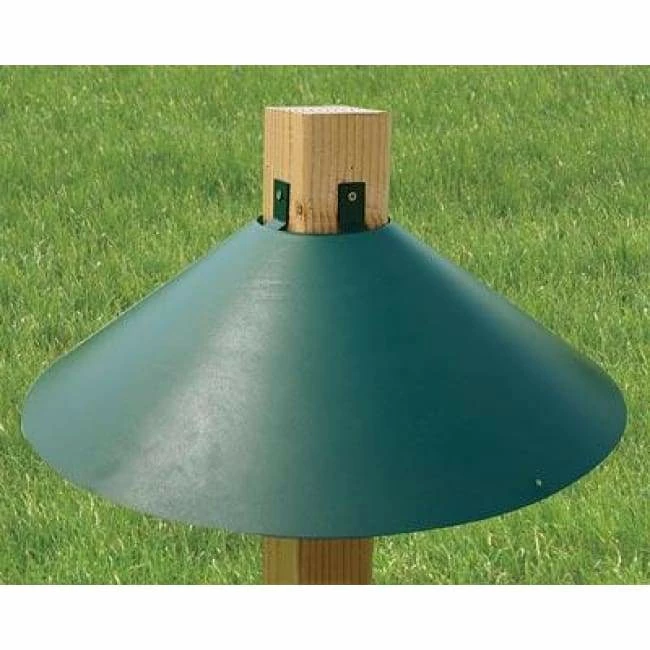 Post Mount Green Squirrel Baffle 3 Post Mount Green Squirrel Baffle