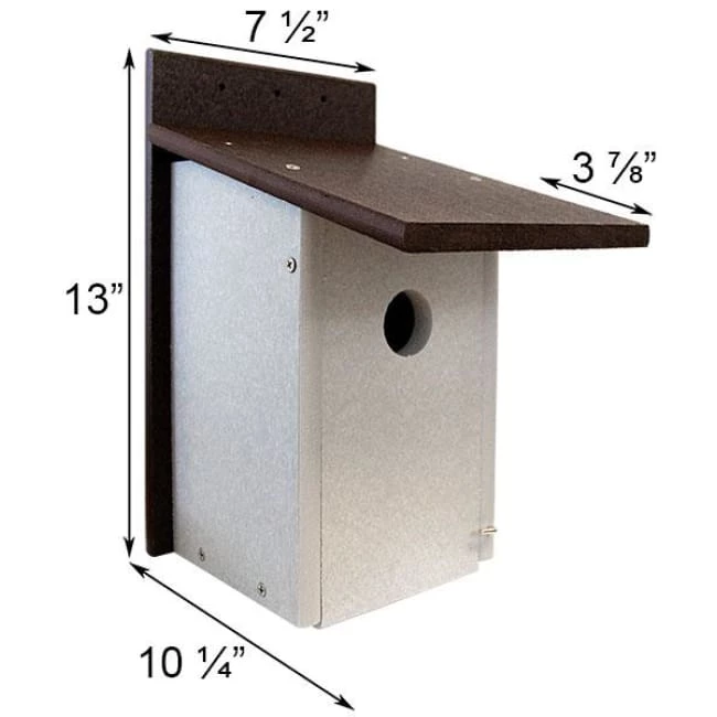 Premium Recycled Plastic Bluebird House 4 Premium Recycled Plastic Bluebird House - Image 2