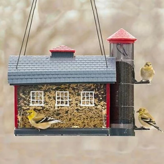 Red Barn Bird Feeder 3 Red Barn Bird Feeder