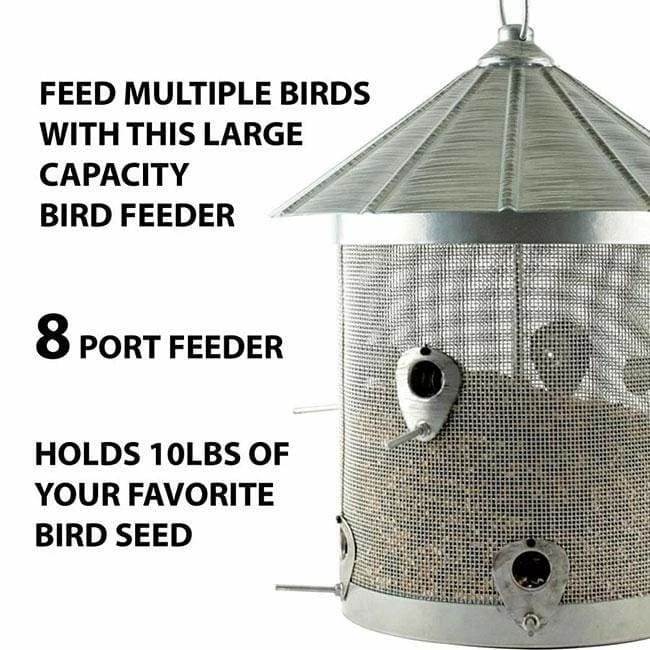 Rustic Farmhouse Mesh Silo Bird Feeder 7 Rustic Farmhouse Mesh Silo Bird Feeder - Image 5