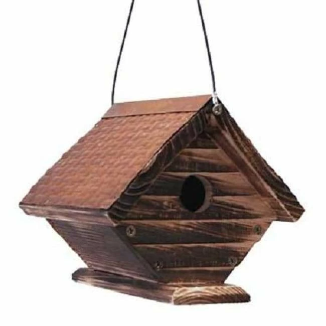 Rustic Hanging Wren House 3 Rustic Hanging Wren House