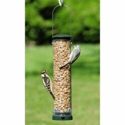 Quick-Clean Peanut Mesh Bird Feeder, Spruce