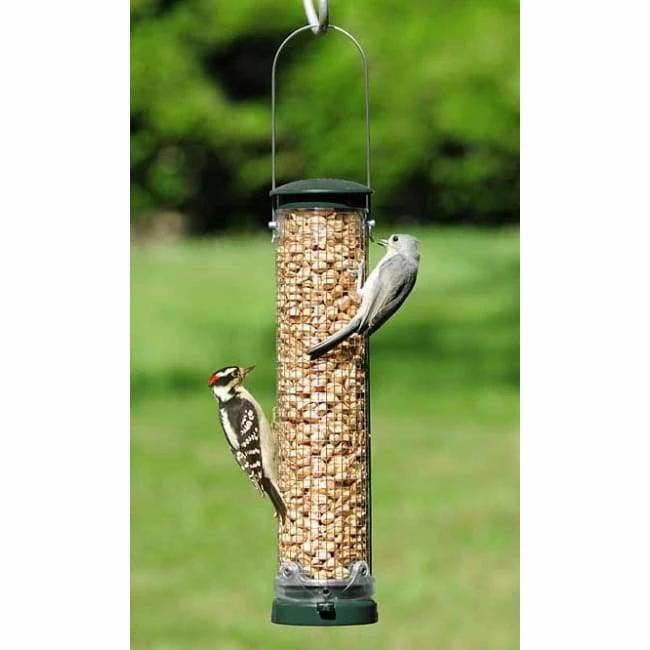 Quick-Clean Peanut Mesh Bird Feeder, Spruce 3 Quick-Clean Peanut Mesh Bird Feeder, Spruce