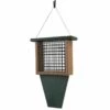 Suet Feeder With Tail Prop, Green/Brown -US Poultry Supplies Sales Store suet feeder tail prop greenbrown 00 01 25 bird feeders songbird essentials birdhousesandbaths 250