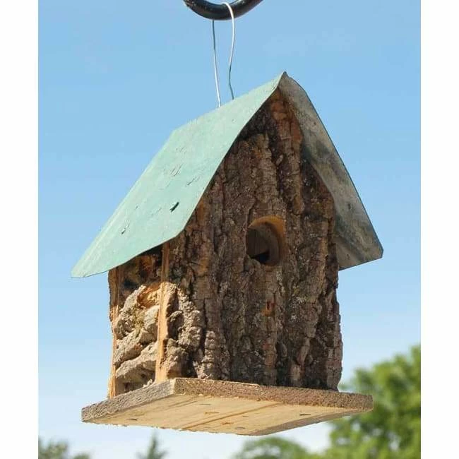 Summer Camp Bark Cabin Bird Houses, Set Of 3 7 Summer Camp Bark Cabin Bird Houses, Set Of 3 - Image 5