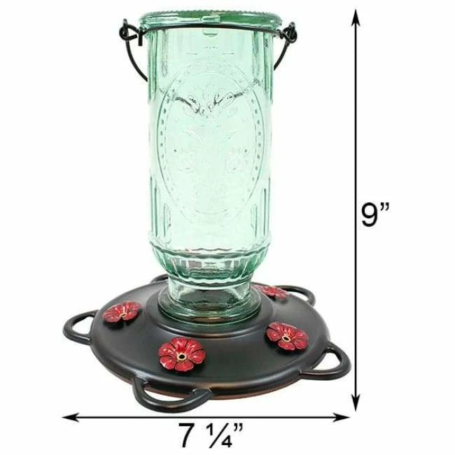 Vintage Bottle Hummingbird Feeder 4 Vintage Bottle Hummingbird Feeder - Image 2