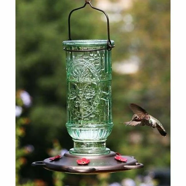 Vintage Bottle Hummingbird Feeder 5 Vintage Bottle Hummingbird Feeder - Image 3