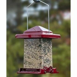 Weight Sensitive Red Wild Bird Feeder