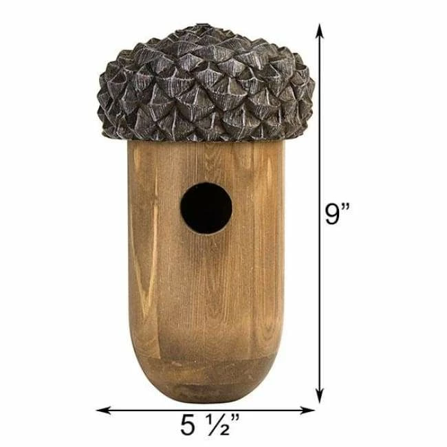ESSCHERT DESIGN Wooden Acorn Bird House 4 ESSCHERT DESIGN Wooden Acorn Bird House - Image 2